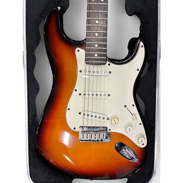 Used 1999 Fender American Standard Stratocaster 3 Color Sunburst Solid Body Electric Guitar