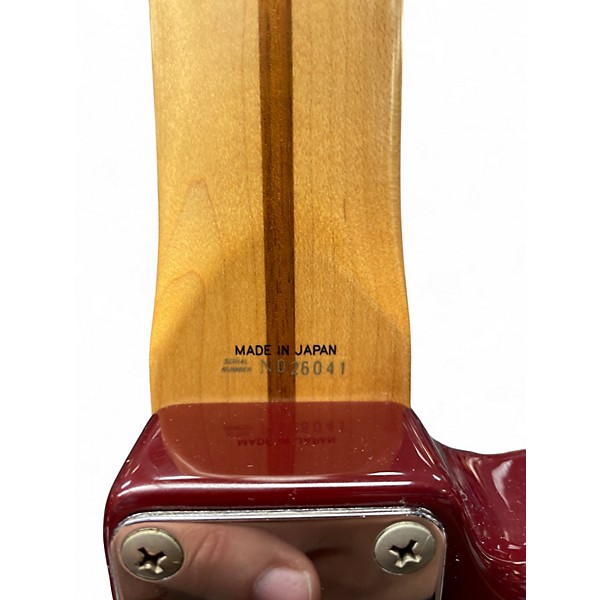 Used Fender MIJ Stratocaster Floyd Rose Squier Series Trans Red Burst Solid Body Electric Guitar