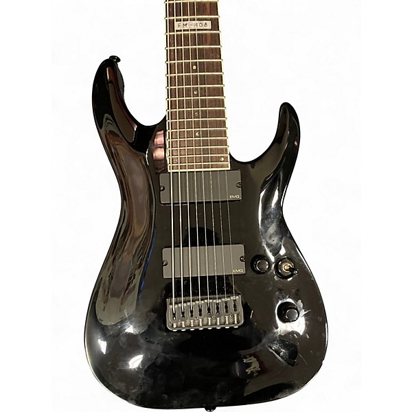 Used ESP LTD FM408 8 String Black Solid Body Electric Guitar