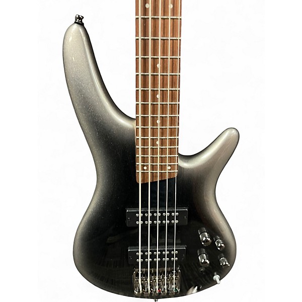 Used Ibanez SR305 5 String Silver Burst Electric Bass Guitar