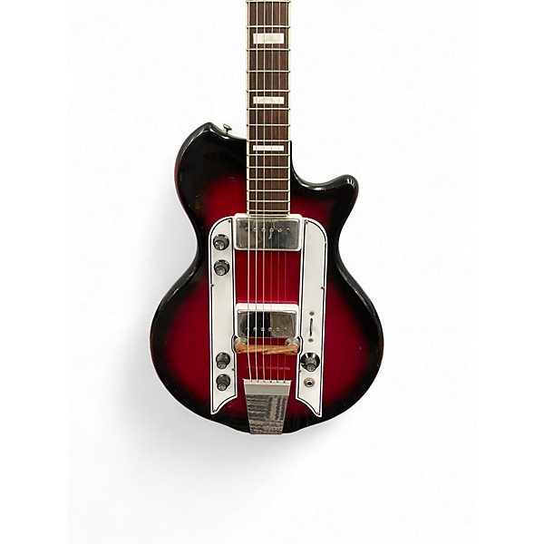 Vintage 1962 Airline Town & Country Redburst Solid Body Electric Guitar