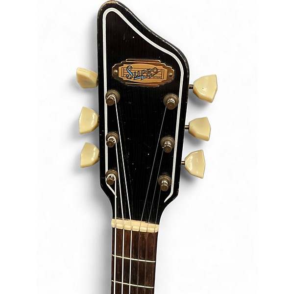 Vintage 1960 Supro H950 Ranchero Sunburst Hollow Body Electric Guitar