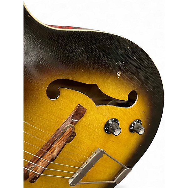 Vintage 1960 Supro H950 Ranchero Sunburst Hollow Body Electric Guitar