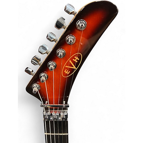 Used EVH 5150 Series Deluxe 2 Color Sunburst Quilt Top Solid Body Electric Guitar