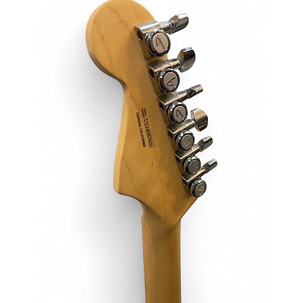 Used Fender elite strat qmt teal Solid Body Electric Guitar