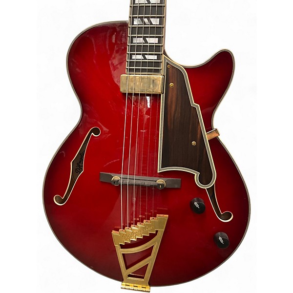 Used D'Angelico excell ss soho Chrome Red Hollow Body