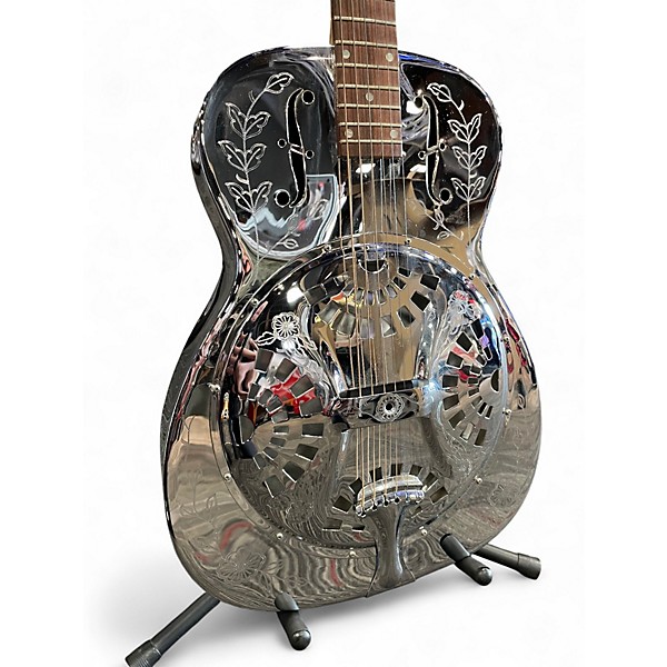 Vintage 1970s Dobro Model 36 Resonator Chrome Acoustic Guitar