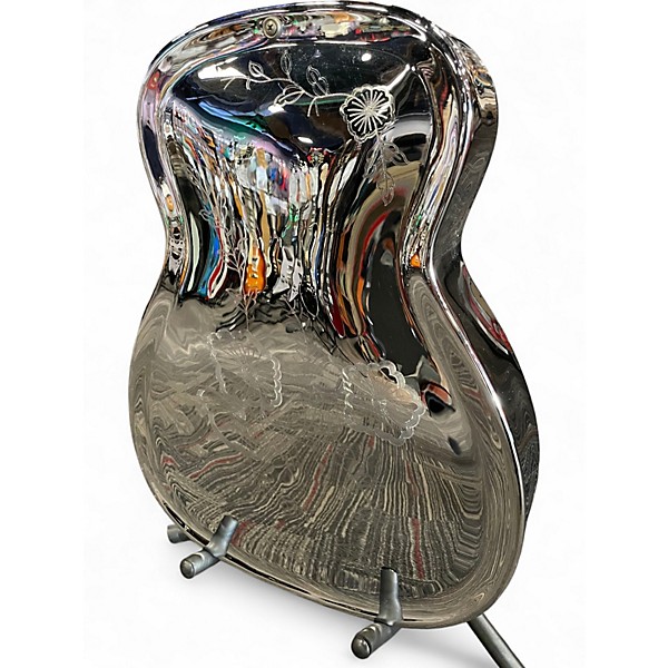 Vintage 1970s Dobro Model 36 Resonator Chrome Acoustic Guitar