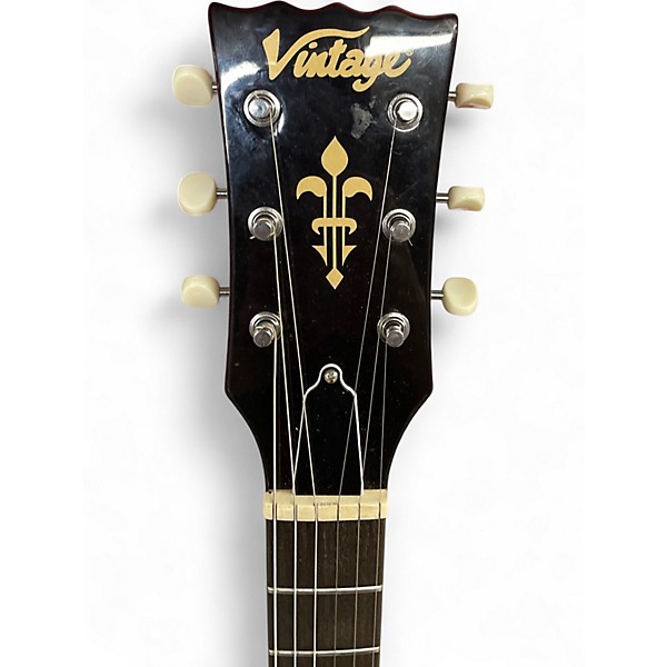 Used Vintage V130 Heritage Cherry Solid Body Electric Guitar