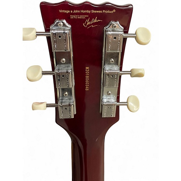 Used Vintage V130 Heritage Cherry Solid Body Electric Guitar