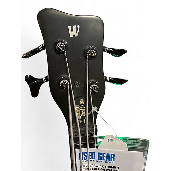 Used Warwick Thumb 4 String Bolt-On Walnut Electric Bass Guitar