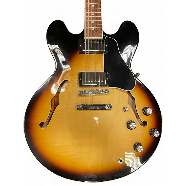 Used Gibson ES335 Vintage Sunburst Hollow Body Electric Guitar