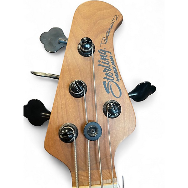 Used Sterling by Music Man pete wentz stingray back/gold Electric Bass Guitar