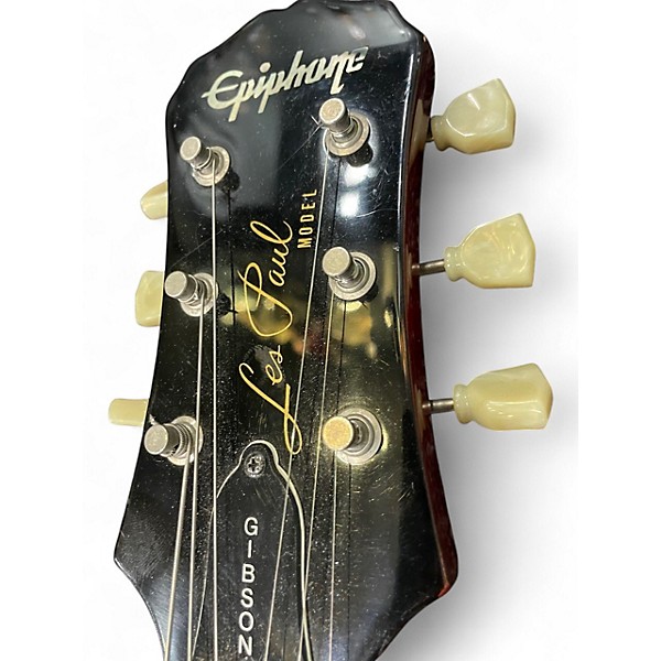 Used Epiphone Les Paul Standard Cherry Sunburst Solid Body Electric Guitar