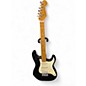 Used 1980s Fender Standard Stratocaster Black Solid Body Electric Guitar thumbnail