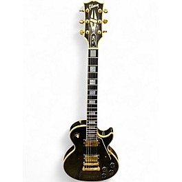 Vintage 1995 Gibson Les Paul Custom Black Solid Body Electric Guitar