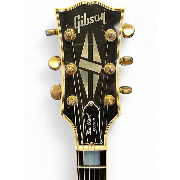 Vintage 1995 Gibson Les Paul Custom Black Solid Body Electric Guitar