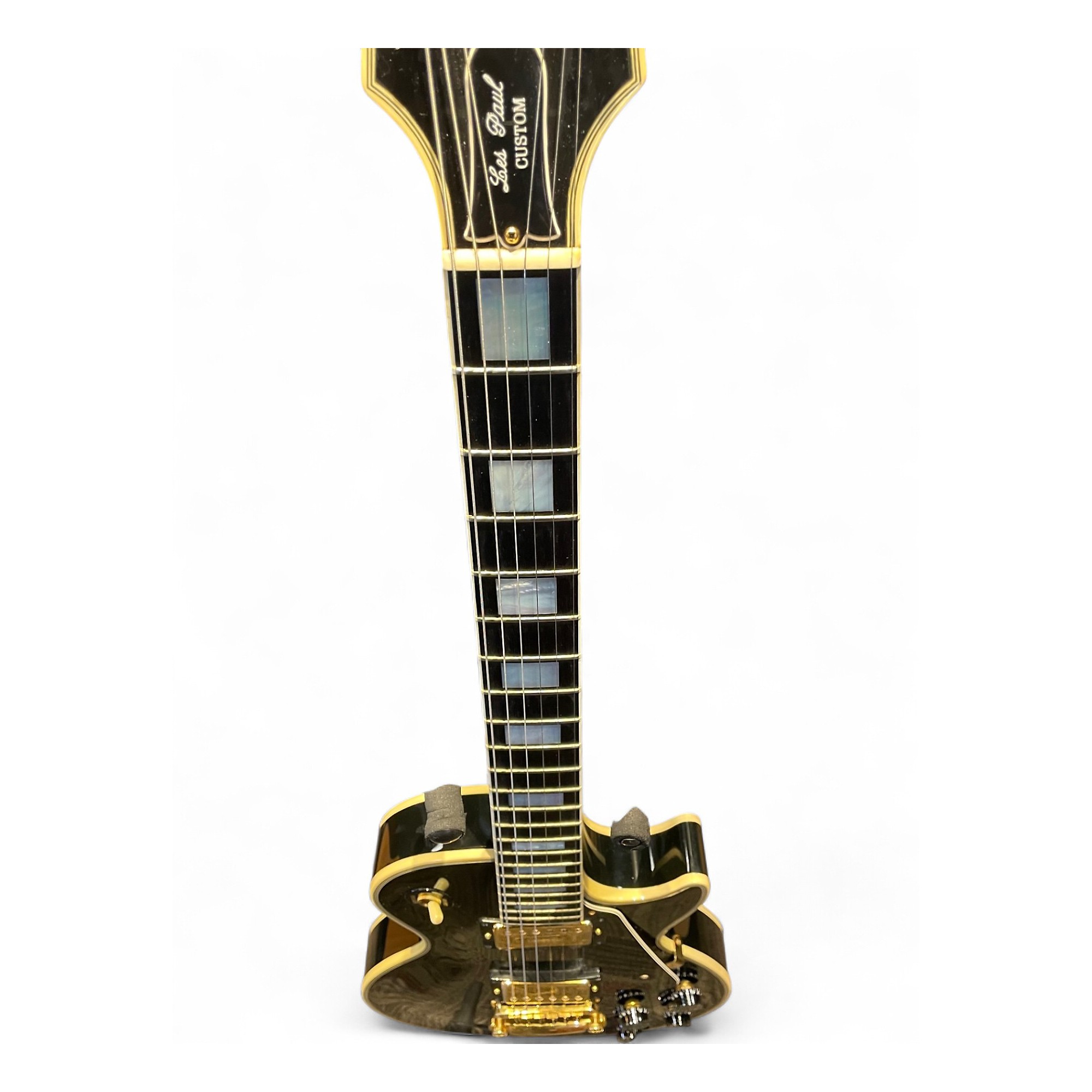 ギター Gibson USA 95 Les Paul custom Vintage 1995 Gibson Les Paul Custom Black Solid Body