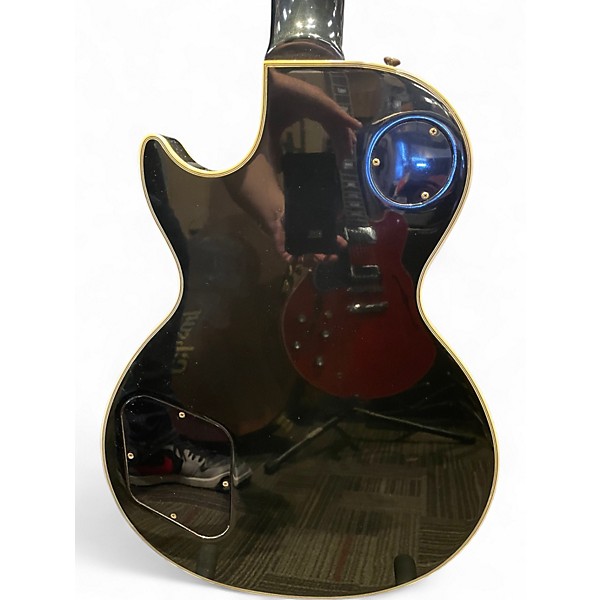 Vintage 1995 Gibson Les Paul Custom Black Solid Body Electric Guitar