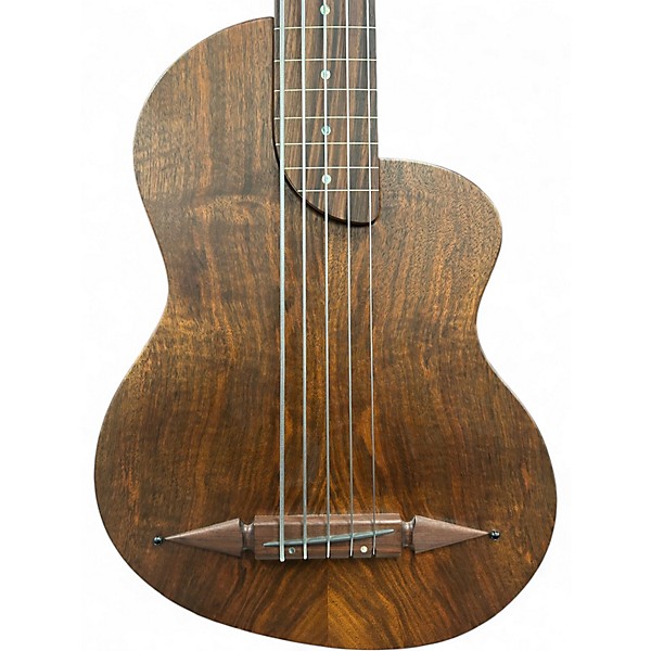 Used Rick Turner RB5 Fretless Natural Electric Bass Guitar