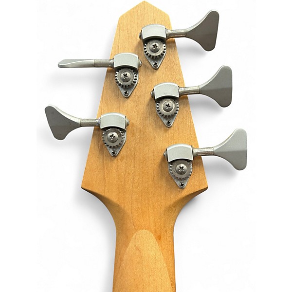 Used Rick Turner RB5 Fretless Natural Electric Bass Guitar