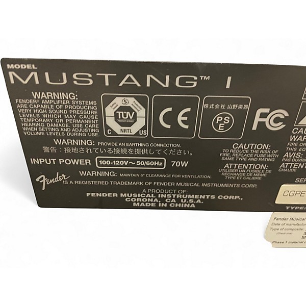 Used Fender Mustang III 100W 1x12 Guitar Combo Amp