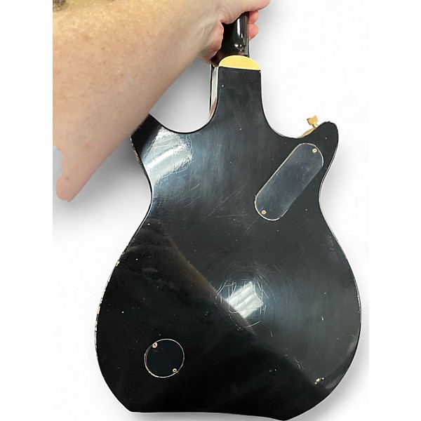 Used 2018 Gretsch Guitars G6128-CS SILVER PAISLEY Solid Body Electric Guitar