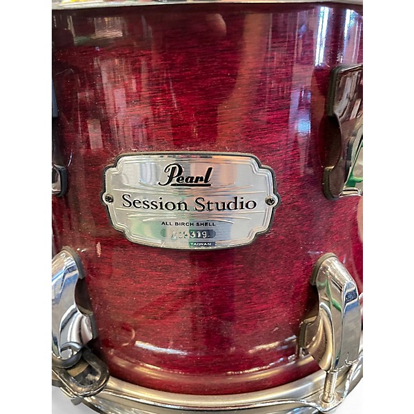 Used Pearl 5 Piece Session Studio  Burgundy Drum Kit