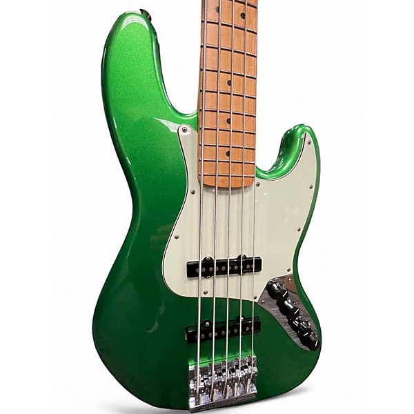 Used Fender Player Plus Active Jazz Bass KELLY GREEN Electric Bass Guitar
