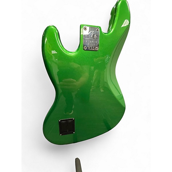 Used Fender Player Plus Active Jazz Bass KELLY GREEN Electric Bass Guitar