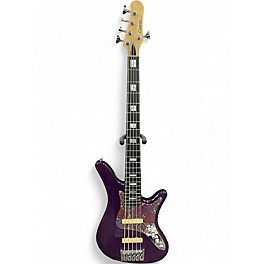 Used Carvin SB5000 Purple Electric Bass Guitar
