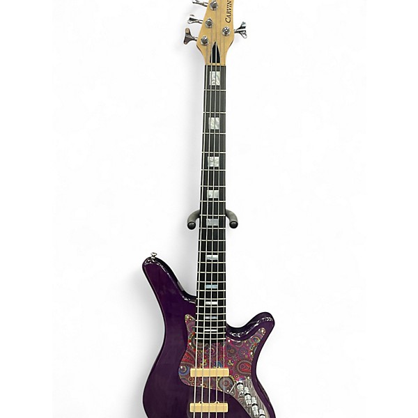 Used Carvin SB5000 Purple Electric Bass Guitar