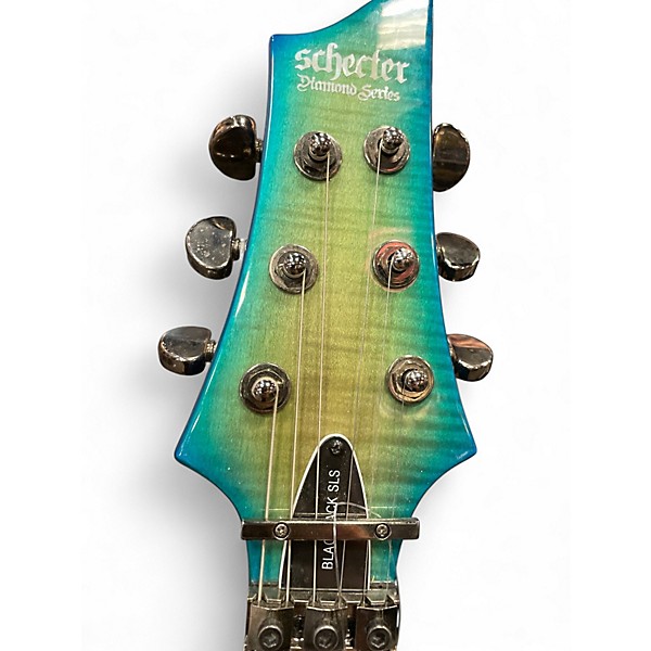 Used Schecter Guitar Research blackjack sls aqua burst Solid Body Electric Guitar