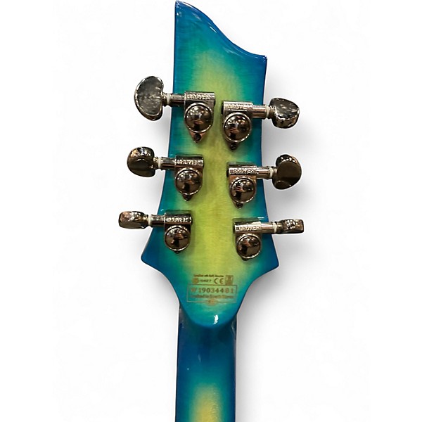 Used Schecter Guitar Research blackjack sls aqua burst Solid Body Electric Guitar