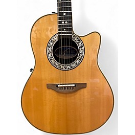 Used Ovation BALLADEER 1862 Natural Acoustic Electric Guitar