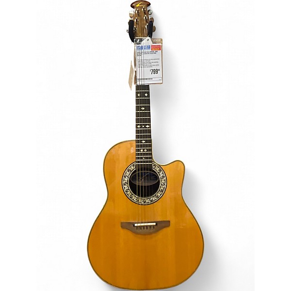 Used Ovation BALLADEER 1862 Natural Acoustic Electric Guitar