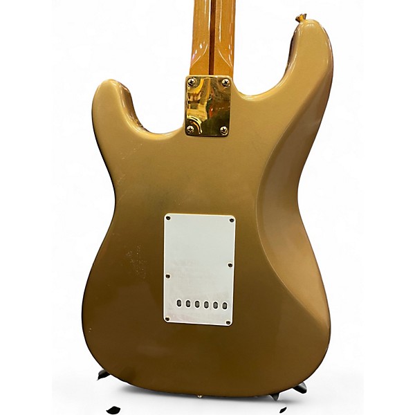 Vintage 1989 Fender 57 STRATOCASTER HLE Eldorado Gold Solid Body Electric Guitar