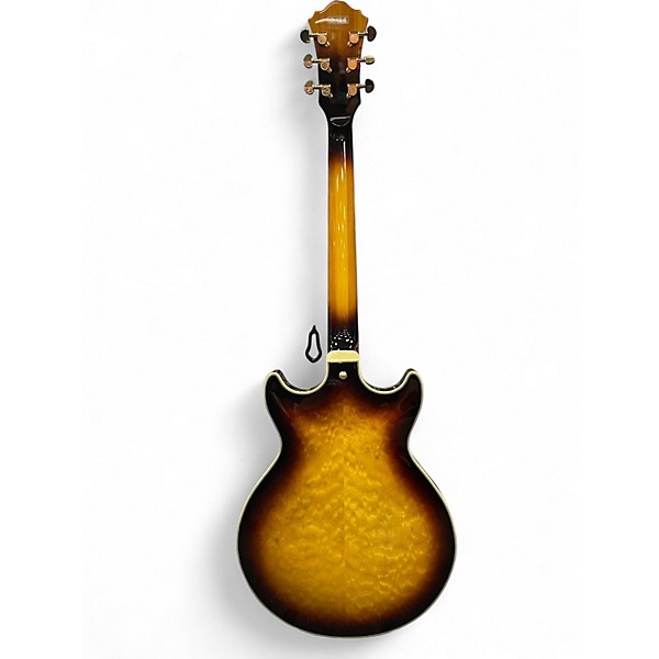 Used Ibanez AM93QM-AYS ANTIQUE YELLOW Hollow Body Electric Guitar
