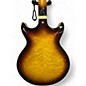 Used Ibanez AM93QM-AYS ANTIQUE YELLOW Hollow Body Electric Guitar
