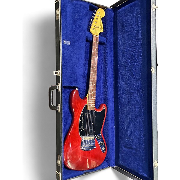 Vintage 1978 Fender Mustang Red Solid Body Electric Guitar