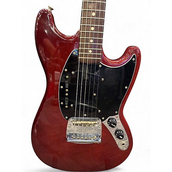 Vintage 1978 Fender Mustang Red Solid Body Electric Guitar