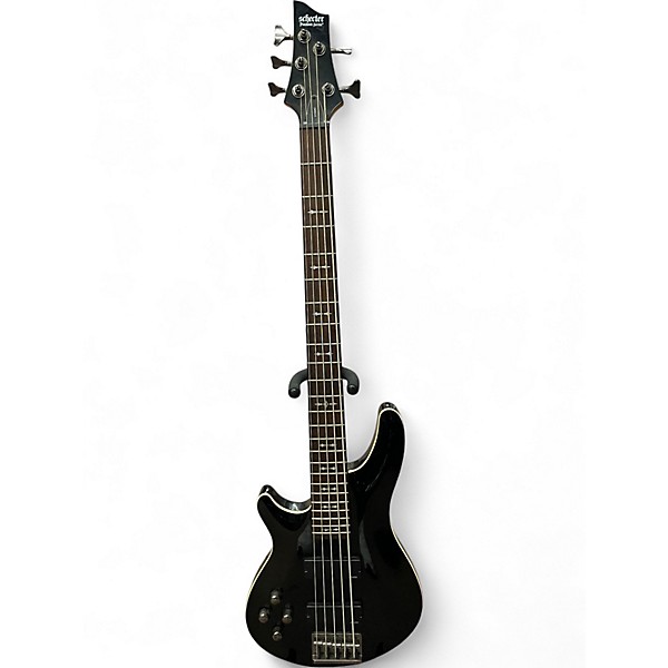 Used Schecter Guitar Research Omen 5 String Black Electric Bass Guitar