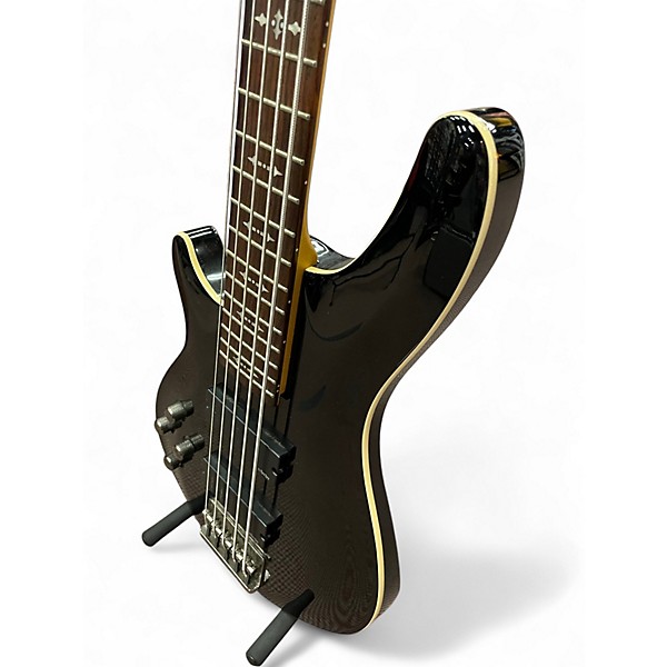 Used Schecter Guitar Research Omen 5 String Black Electric Bass Guitar
