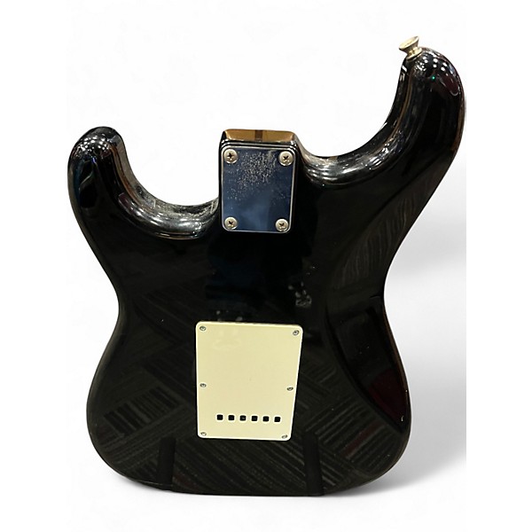 Vintage 1990s Squier Stratocaster II Black Solid Body Electric Guitar