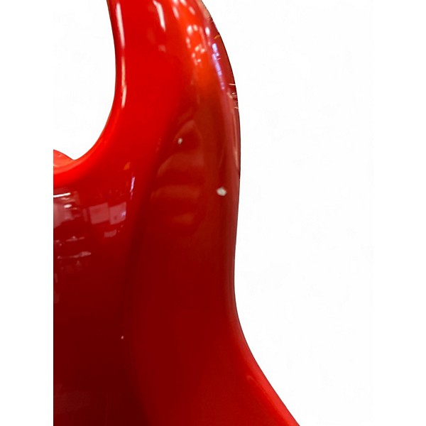 Used 2002 Fender American Standard Stratocaster Candy Apple Red Solid Body Electric Guitar