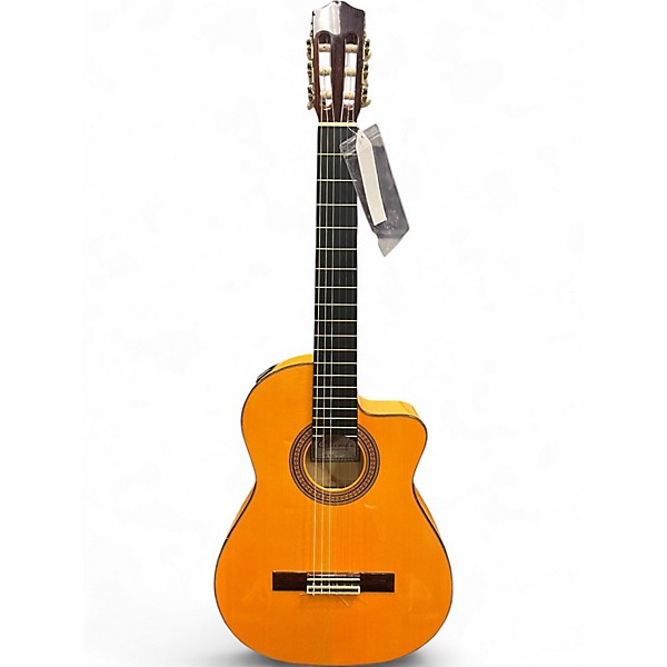 Used 2007 Cordoba 45FCE Flamenco Natural Classical Acoustic Electric Guitar