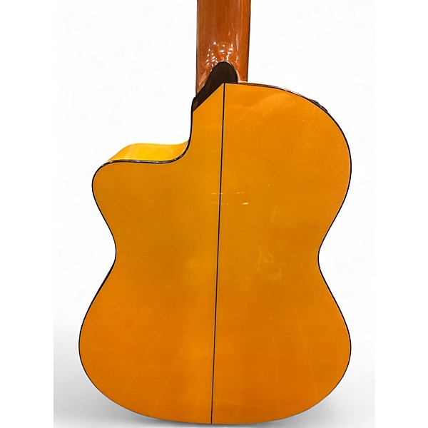 Used 2007 Cordoba 45FCE Flamenco Natural Classical Acoustic Electric Guitar