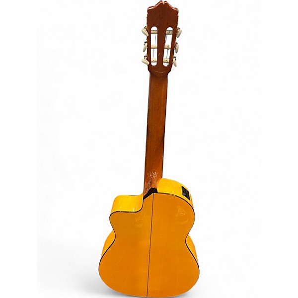 Used 2007 Cordoba 45FCE Flamenco Natural Classical Acoustic Electric Guitar