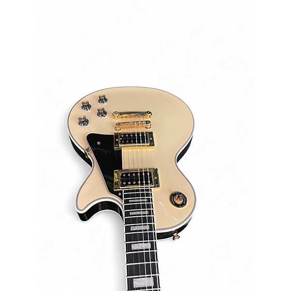 Used Epiphone Les Paul Custom Antique Ivory Solid Body Electric Guitar