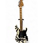 Used EVH Striped Series Black and White Solid Body Electric Guitar